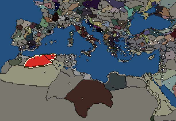 Starting territory of Masaesyli, with its neighbours