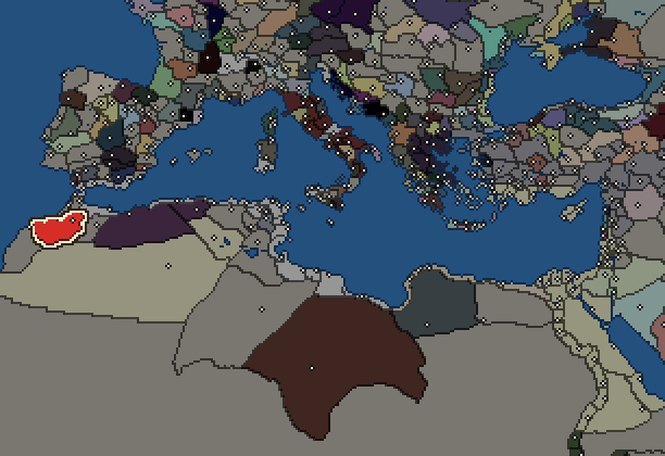 Starting territory of Mauri, with its neighbours
