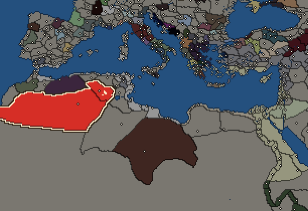 Starting territory of Musulamii, with its neighbours