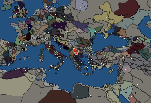 Starting territory of Paeonia, with its neighbours