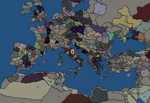 Starting territory of Picentes, with its neighbours