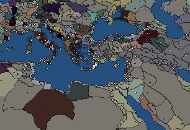 Starting territory of Rhodes, with its neighbours
