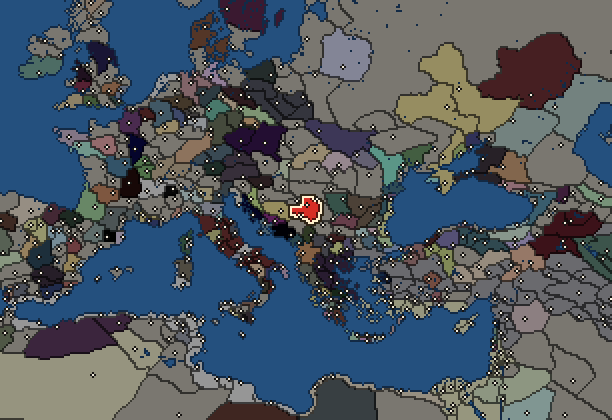 Starting territory of Scordisci, with its neighbours