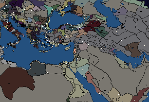 Starting territory of Sidon, with its neighbours
