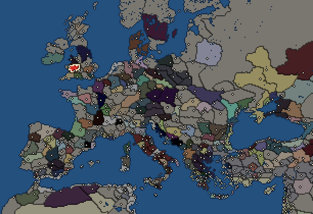 Starting territory of Silures, with its neighbours