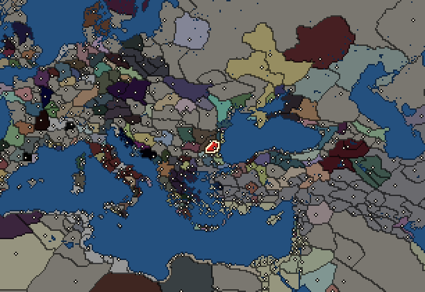 Starting territory of Tylis, with its neighbours
