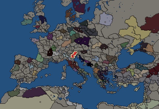 Starting territory of Veneti, with its neighbours