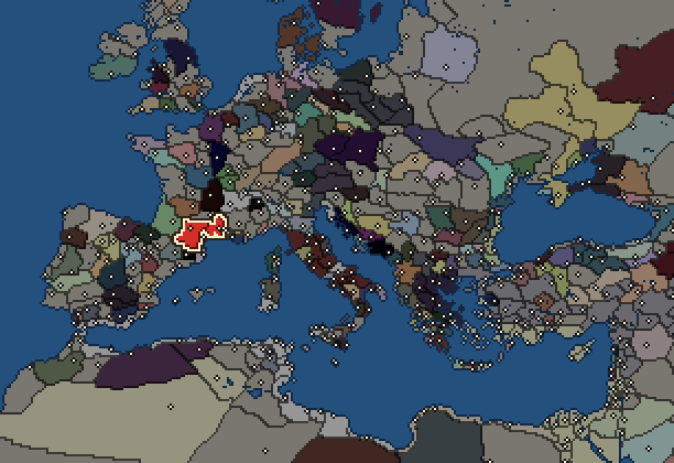 Starting territory of Gallic Volcae, with its neighbours