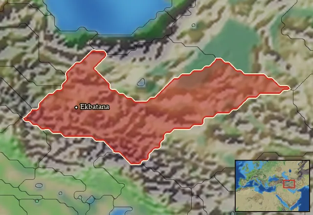 Regions of the Ekbatana mercenary pool