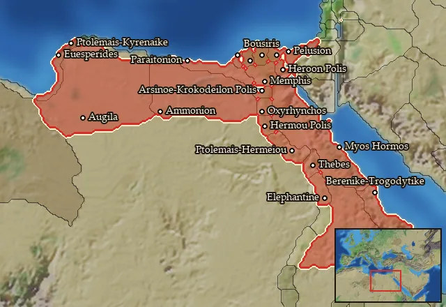 Regions of the Egypt mercenary pool