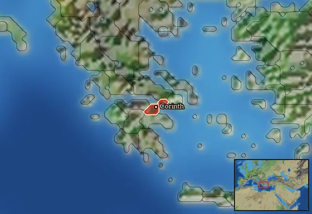 Regions of the Corinth mercenary pool