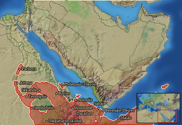Regions of the Ethiopia mercenary pool
