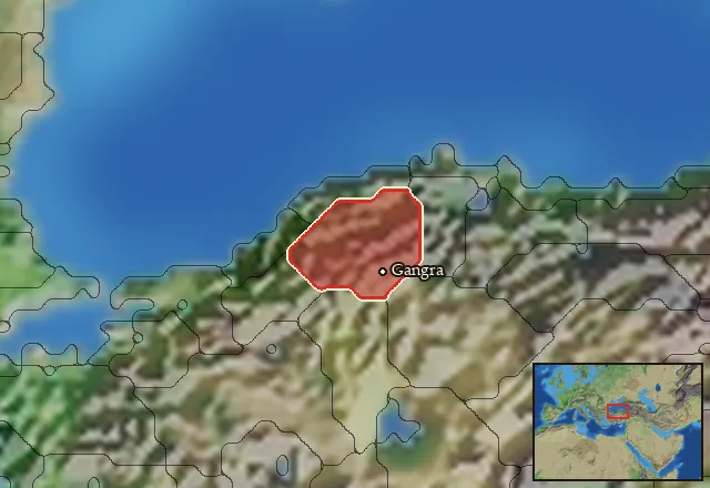 Regions of the Paphlagonia Interior mercenary pool