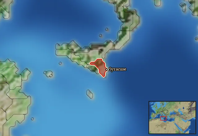 Regions of the Syracuse mercenary pool