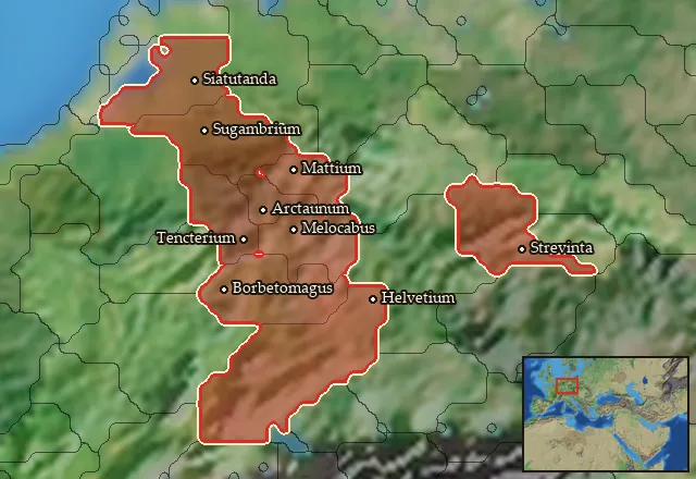 Regions of the Istuaeones mercenary pool