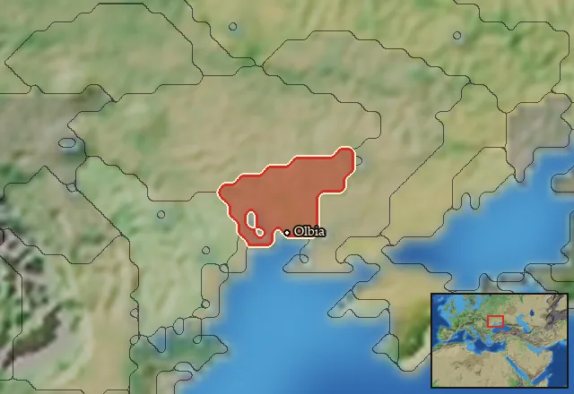 Regions of the Olbia mercenary pool