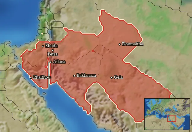Regions of the Nabataea mercenary pool