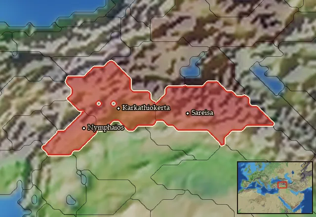 Regions of the Commagene mercenary pool
