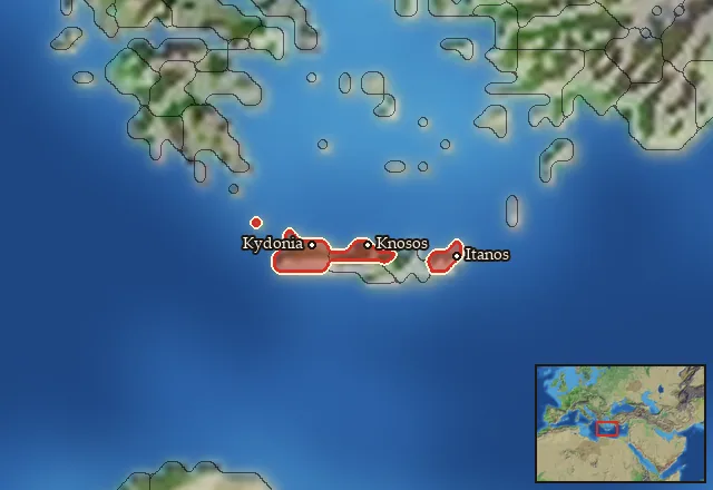Regions of the Crete mercenary pool