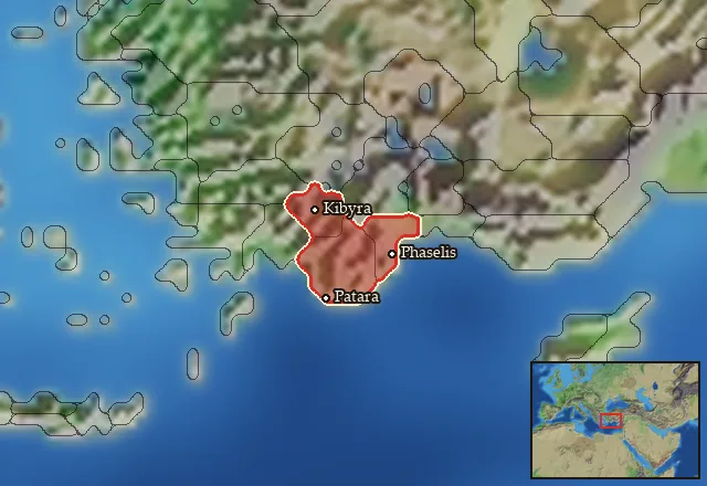 Regions of the Lycia mercenary pool