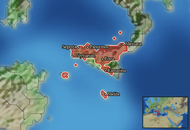 Regions of the Sicily mercenary pool