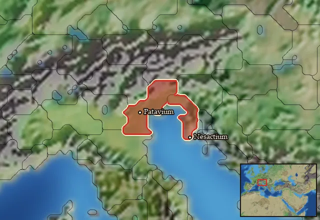 Regions of the Venetia mercenary pool