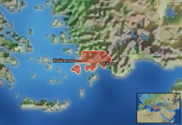 Regions of the Stratonikeia mercenary pool