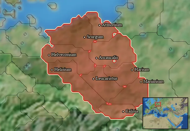 Regions of the Przeworsk mercenary pool