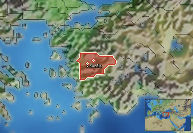 Regions of the Sardis mercenary pool