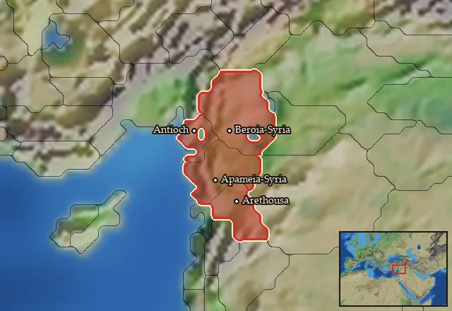 Regions of the Seleukis mercenary pool