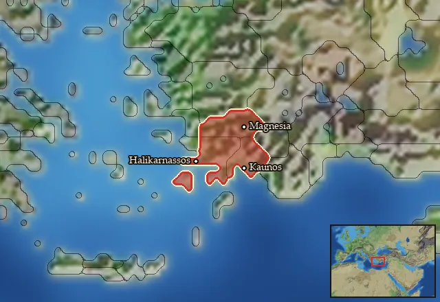 Regions of the Caria mercenary pool
