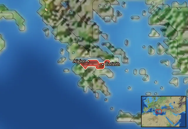 Regions of the Achaea mercenary pool