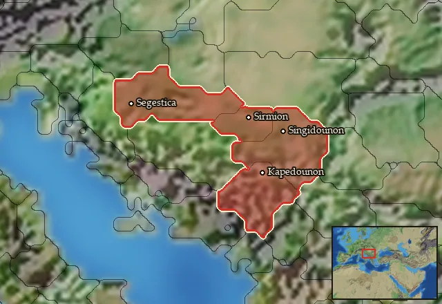 Regions of the Pannonia mercenary pool