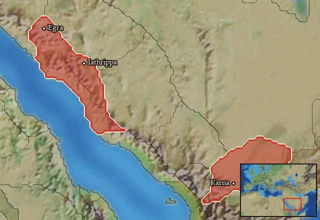 Regions of the Hejaz mercenary pool