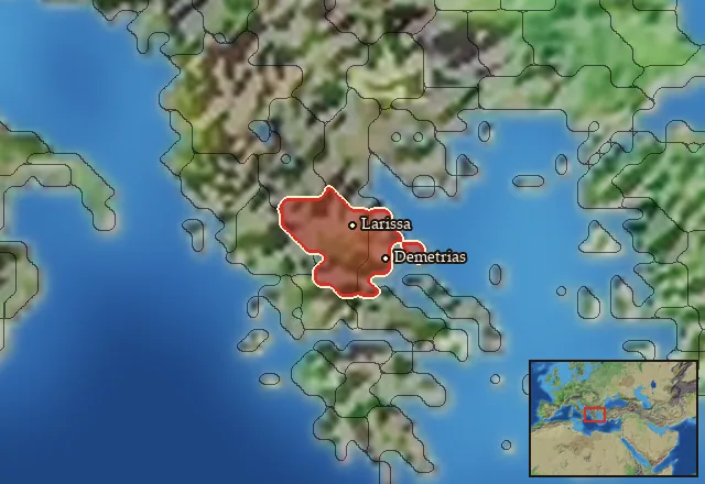 Regions of the Thessaly mercenary pool