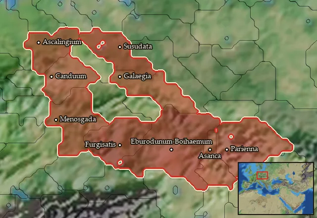 Regions of the Hermiones mercenary pool