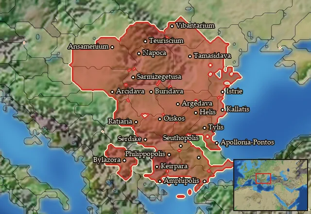 Regions of the Thrace mercenary pool