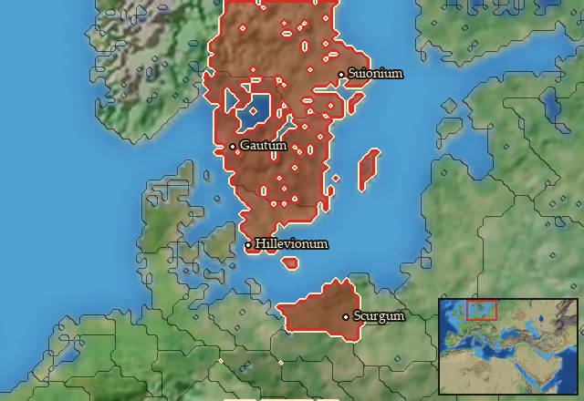 Regions of the Gothic mercenary pool