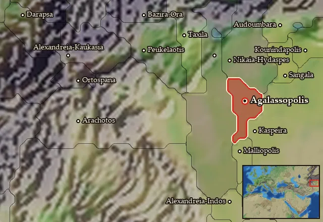 Map of Agalassia and its neighbours
