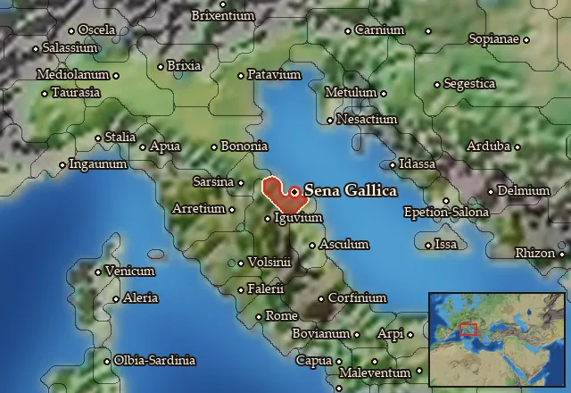 Map of Ager Gallicus and its neighbours