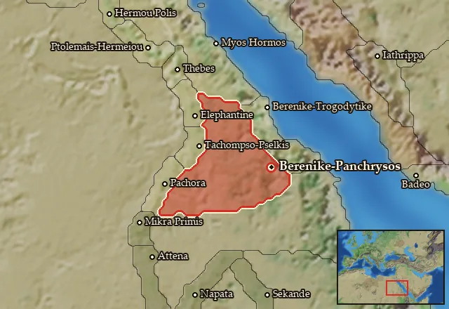 Map of Aidaia and its neighbours