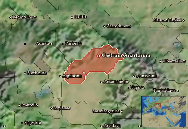 Map of Anartia and its neighbours