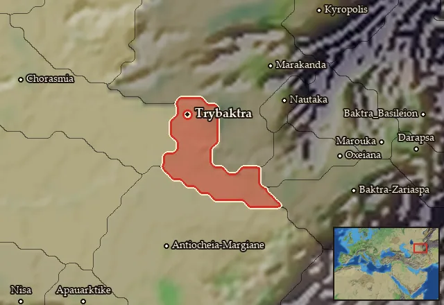Map of Anatolike Chorasmene and its neighbours