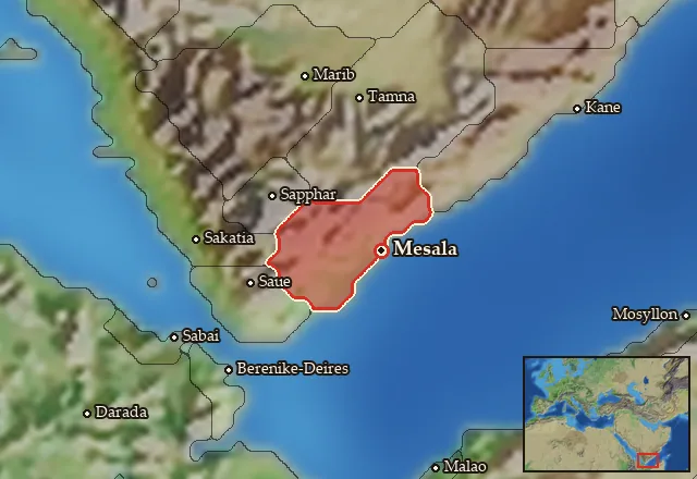Map of Anatolike Homeritis and its neighbours