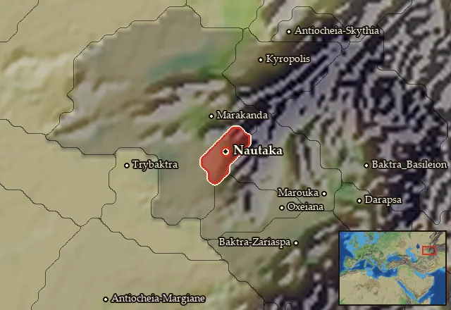 Map of Anatolike Sogdiane and its neighbours