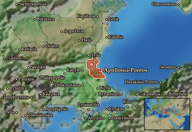 Map of Antheia and its neighbours