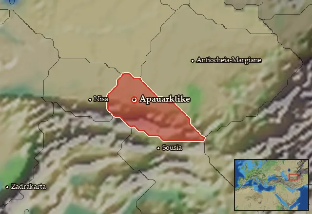 Map of Apauarktikene and its neighbours