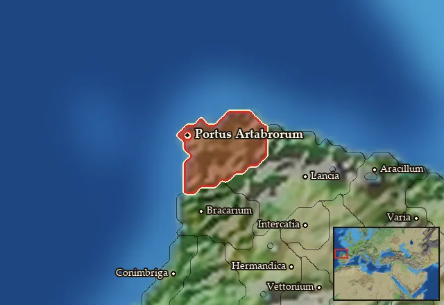 Map of Artabria and its neighbours