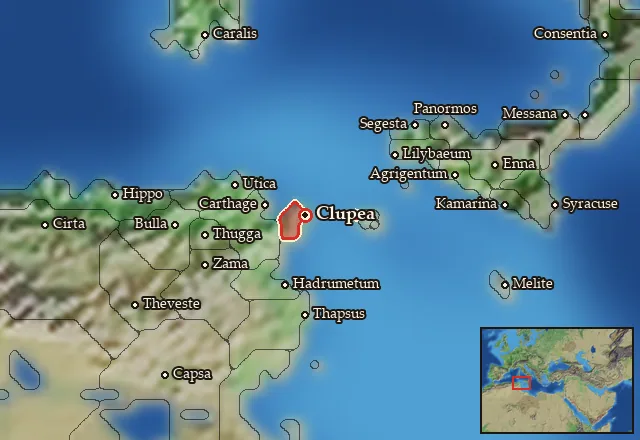 Map of Aspis and its neighbours