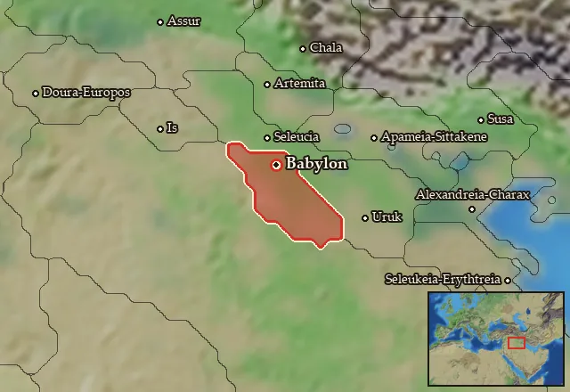 Map of Babylonia and its neighbours